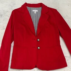 Charter Club Vibrant Red Blazer